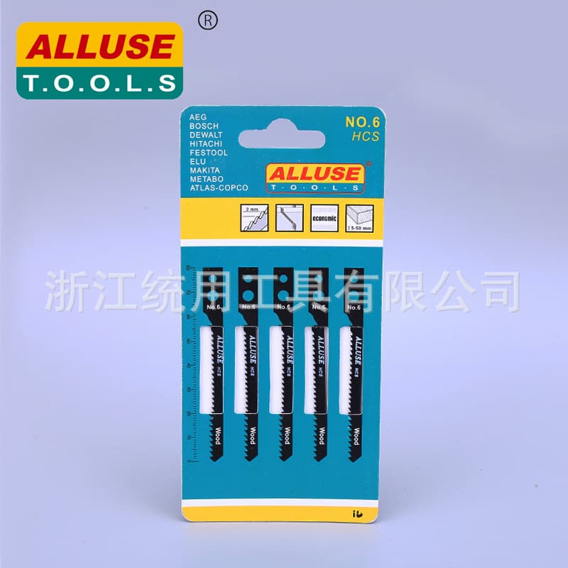 JIG SAW BLADE NO.6 Curve Saw Blade for Woodworking, Aluminum, Metal Cutting Electric Saw Blade Hack Saw
