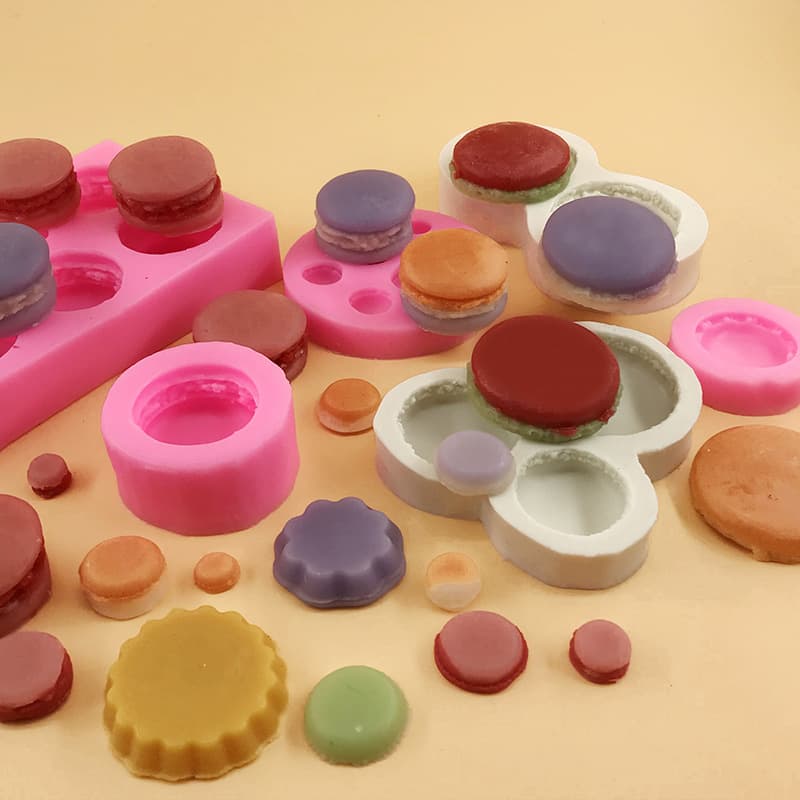 Silicone Mold for Macarons Dessert Mousse Cake Essential Oil Candle Drip Glue Mold Irregular Shape Baking Decoration Tool