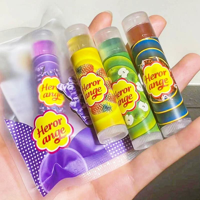 HERORANGE Baiwei Lollipop Lip Balm Reduces lip lines, soothes, repairs, moisturizes and is non-greasy HR297