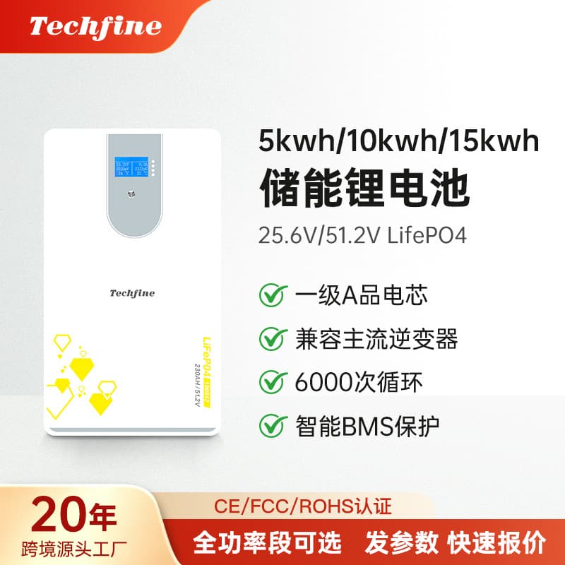 Manufacturer 51.2V 100AH/200AH Wall-Mounted Home Energy Storage Solar LiFePO4 Battery