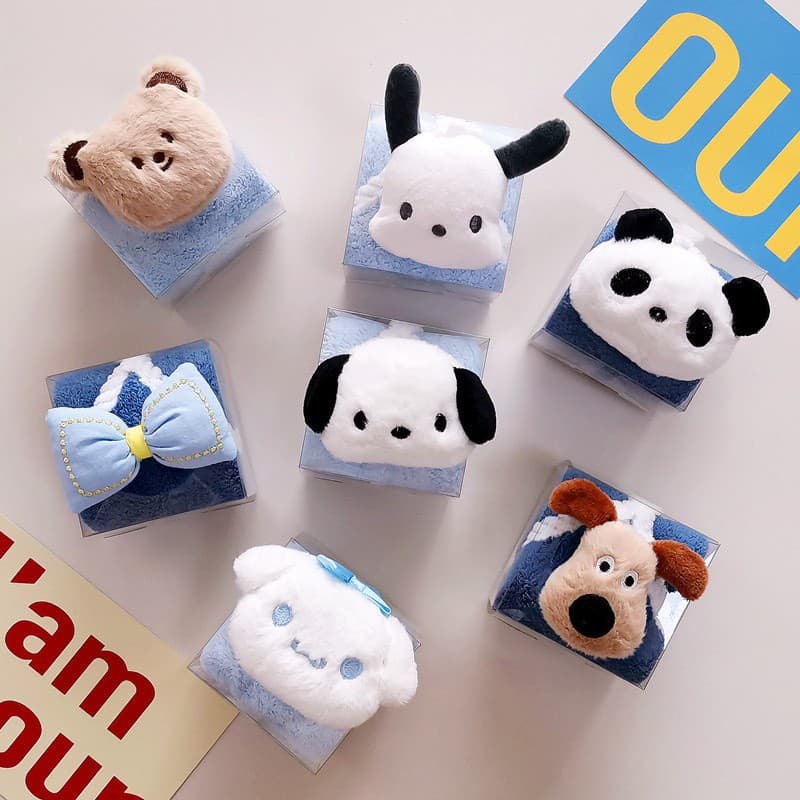 Souvenir Cartoon Towel Hand Towel Hanging Towel Wedding Bridesmaid Groomsman Gift Full Moon Birthday Return Gift Cute Gift
