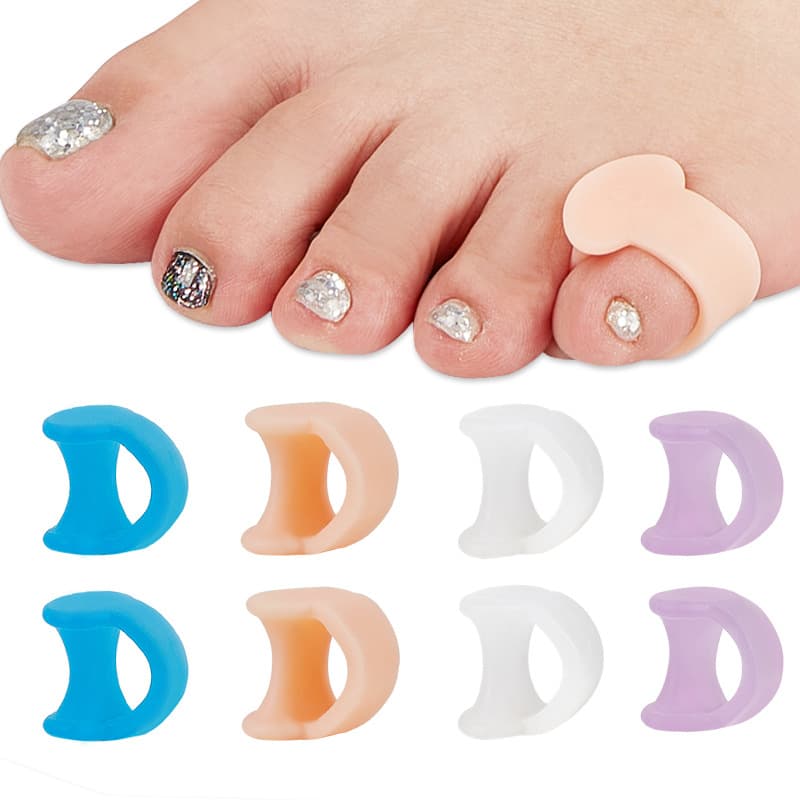 Pinky Toe Bunion Correctors for Overlapping Toes, Tail Toe Clips, Toe Holders, and Anti-Rubbing Sleeves