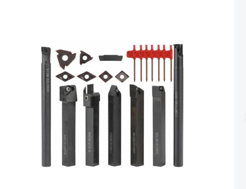 12mm set with 7 black tool holders and blades