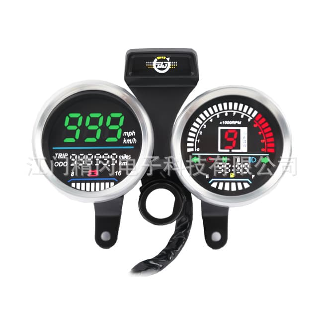 Motorcycle modification instrument LED style iron shell mechanical style odometer tachometer voltage oil level multi-function mechanical style