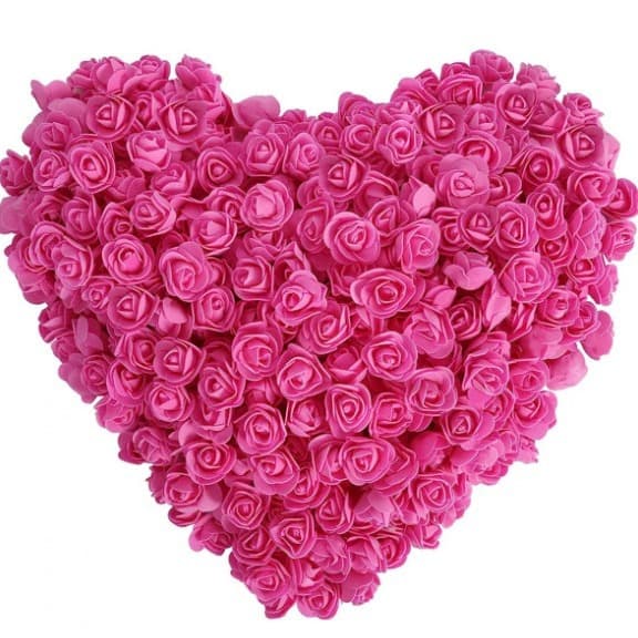 100pcs OPP Bag Packing 3.5cm Foam Flower PE Artificial Flower Candy Box Rose Bear Unicorn DIY Mini
