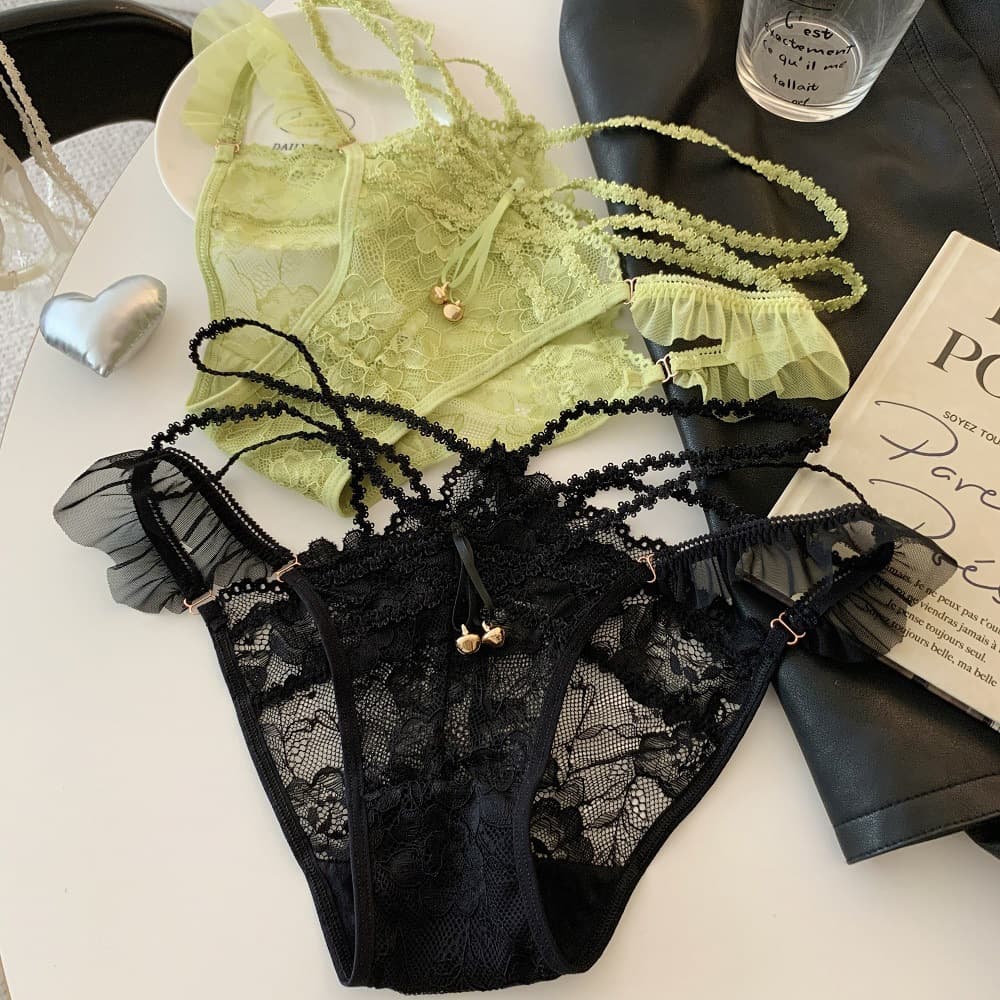 [Charming Girl] Sexy Pure Desire Small Fragrance Style Underwear Girls 2025 New Lace Women's Briefs