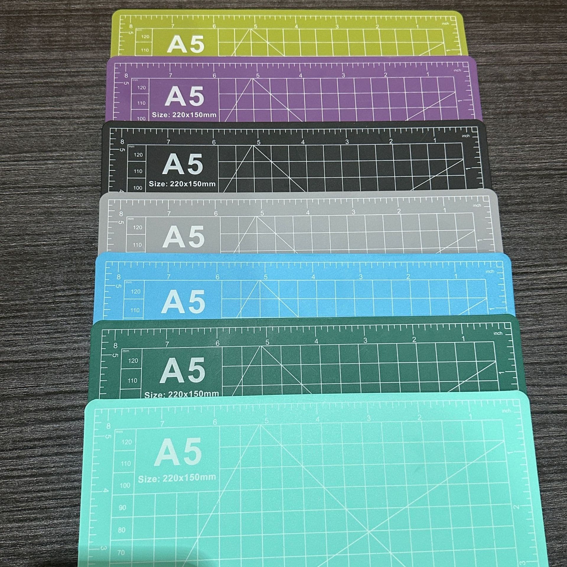 PP Material A3-A5 Cutting Mats, 1mm Paper Cutting Mats, Double-sided Scale Boards, DIY Anti-cut Mats, Desktop Protection Pads