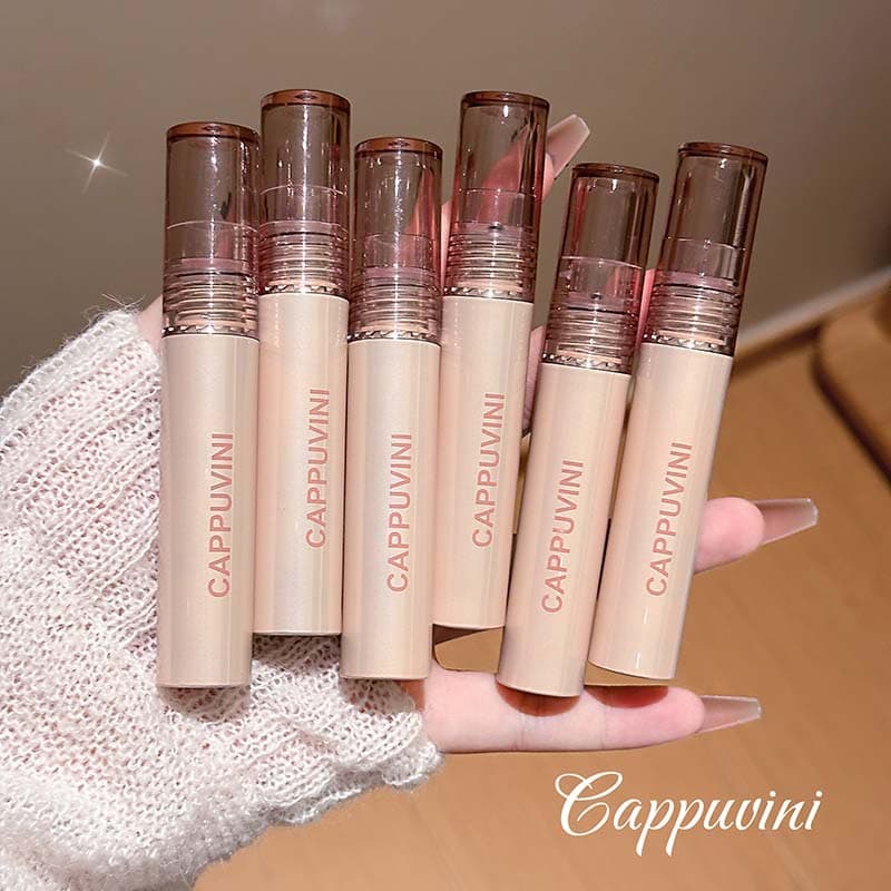 CAPPUVINI Natural Peel-Off Lip Gloss Silky Texture Radiant Hydrating Non-Stick Lipstick Cross-Border Cosmetics