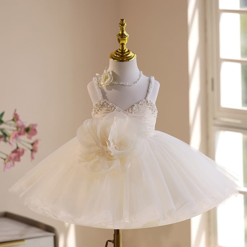 Children's Birthday Princess Dress Flower Girl Wedding Little Girl Wedding Dress Catwalk Piano Performance Clothing Girls Evening Dress