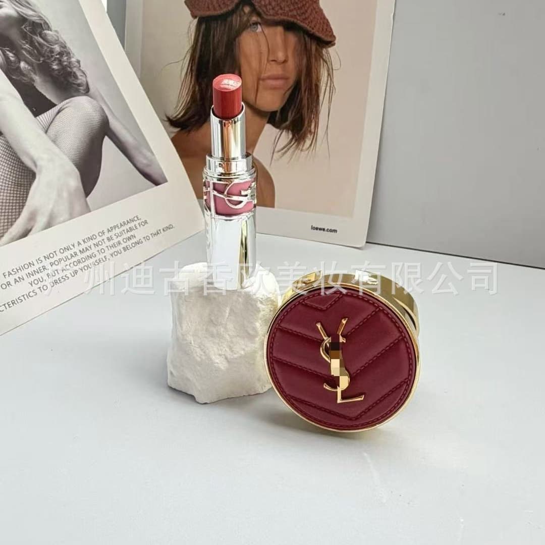 Cross-border Recommendation Y Family Forest Pioneer High-Custom Blush 44 + Silver Tube Lipstick 44 2-Piece Set