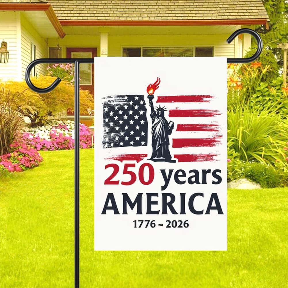 Foreign Trade Cross-Border US 250th Anniversary Garden Flag Yard Decoration Hanging Flag American Garden Flag Outdoor
