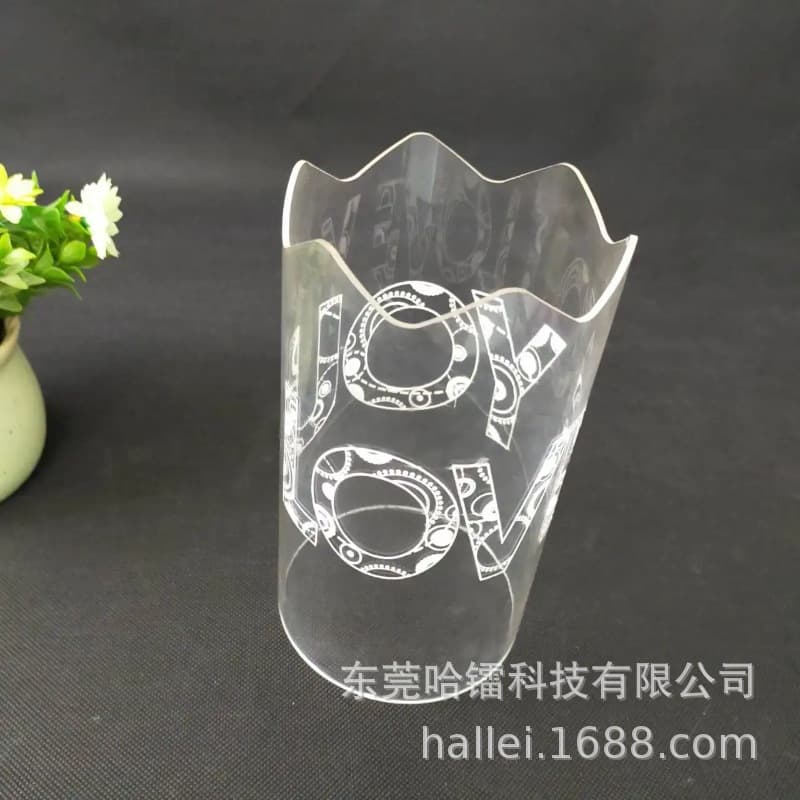 Laser Rotary Cutting, Engraving, Drilling, Milling, and Custom Processing for Transparent Acrylic and Plastic Round Paper Tubes