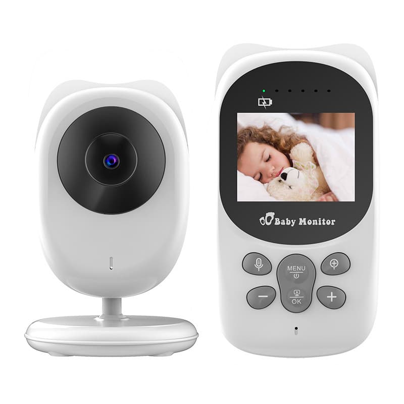 2.4-inch Wireless Baby Monitor with Night Vision HD Camera, Lullaby, Temperature Detection, and Two-Way Audio
