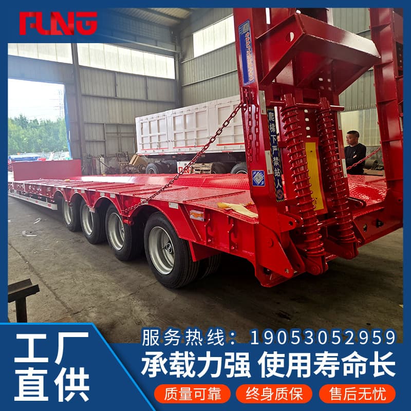 13m Container Side-Tipping Standard Container Flatbed Truck Lowbed Semi-Trailer Manufacturer Internal Height Semi-Trailer Semi-Transport Vehicle