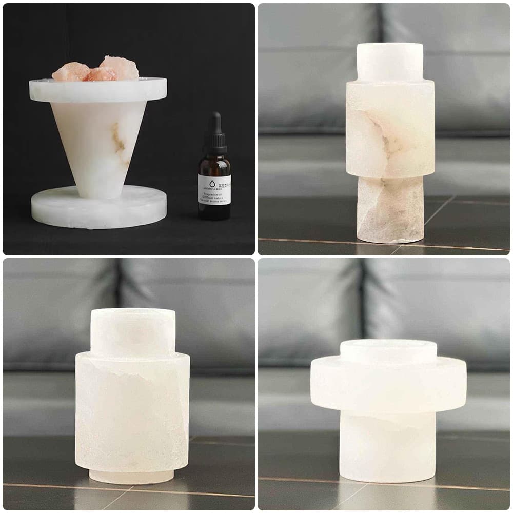 Light luxury Spanish marble vase and flower vessel, marble flower vessel, marble ornaments, living room model room aromatherapy set
