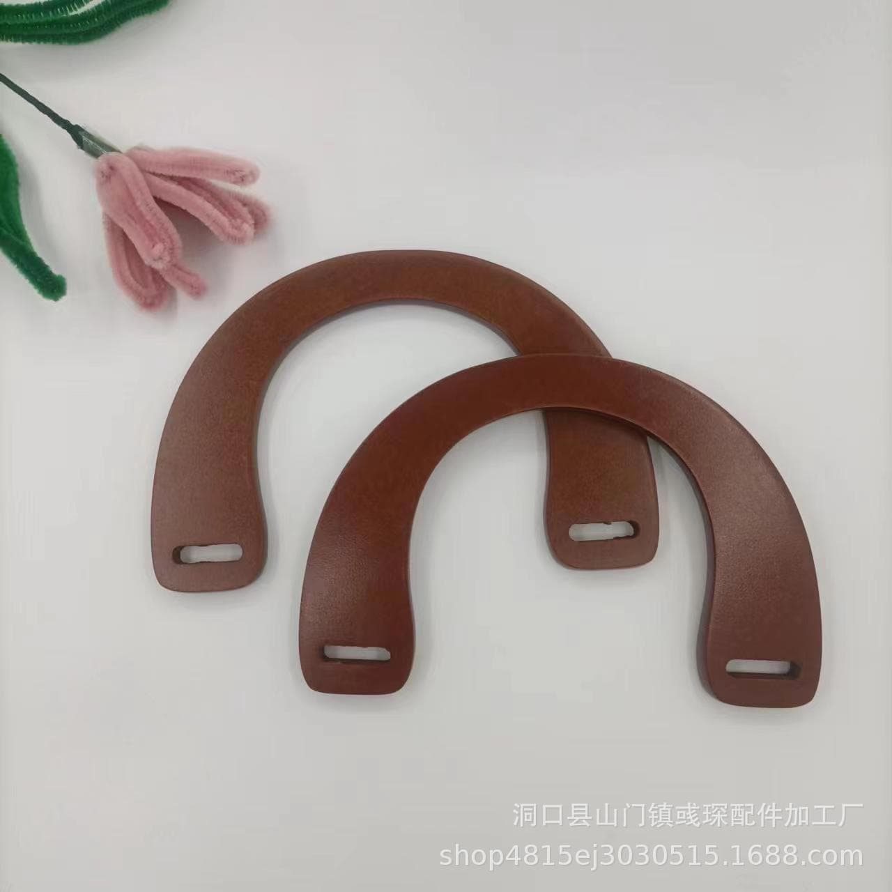 Factory Direct Bag Handle Wooden Hand Strap U-Shaped Handle Wooden Hand Strap DIY Weaving Bag Handle Accessories