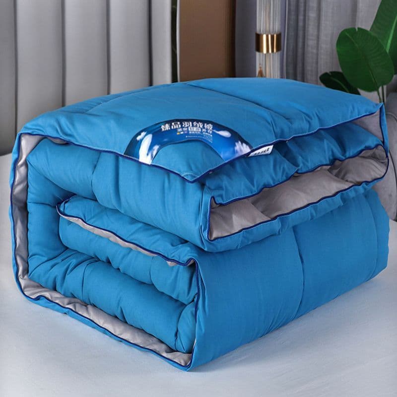 Down Duvet 100% White Goose Down Four-Season Single/Double Duvet Core Air Conditioning Warm Winter Spring/Autumn Amazon