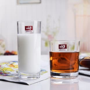 Straight Transparent Milk Glass Cup, Large Capacity Thickened Coffee Cup, Home Breakfast Cup, Soy Milk Cup, Juice Cup Wholesale