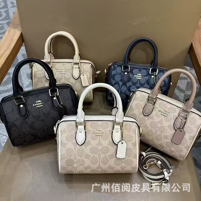 Coco's 2025 New Rowan 18 Boston Underarm Bag High-Quality Fashion Handbag Crossbody Shoulder Pillow Bag