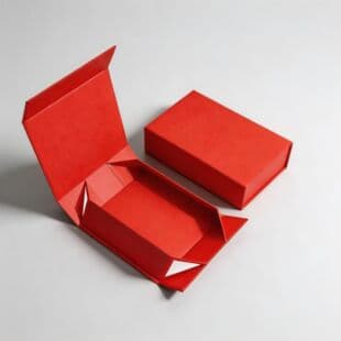 One-Piece Foldable Gift Box, Export Stock, Custom Logo Available, Hard Case with Magnetic Flip Lid, Foldable Packaging Box