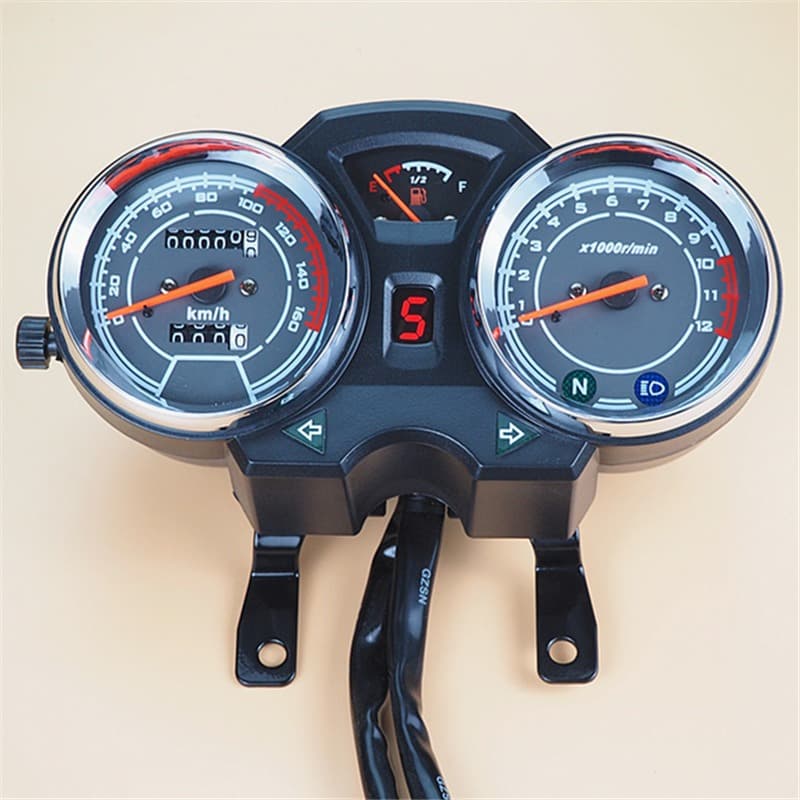 Modified Mileage Idle Speed LED Instrument Cluster Assembly for Cruiser Style GN125/150 Motorcycle