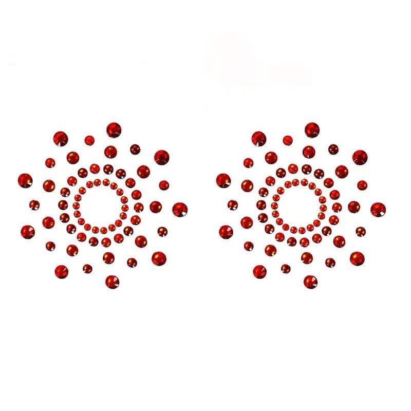 Sexy Nipple Covers Cross-Border Hot Selling Wholesale Round Hollow Acrylic Black Nipple Covers Sexy Pasties 5075