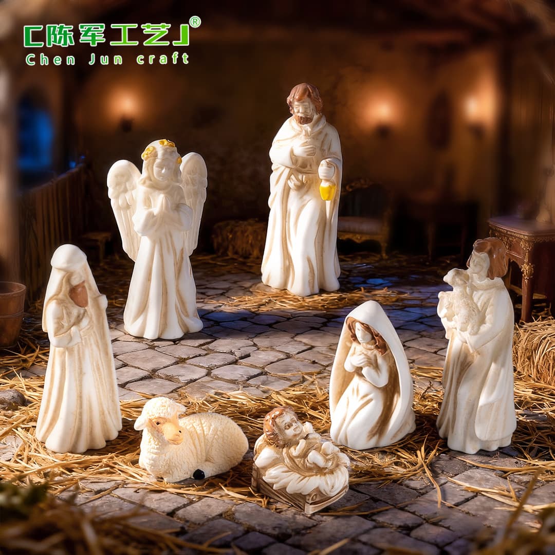Cross-Border New Product Foreign Trade Character Birthday DIY Decoration Accessories Desktop Miniature Resin Figurine