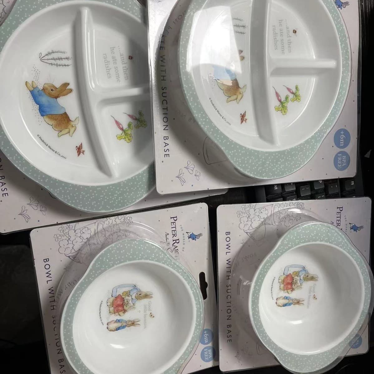 Baby Divided Plate Suction Divided Plate Non-Slip Divided Plate Feeding Divided Plate
