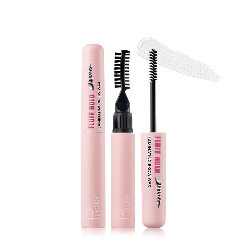 Pudaier Natural 3D Eyebrow Gel European & American Dual-Ended with Eyebrow Comb Eyebrow Setting Gel Colorless Eyebrow Gel