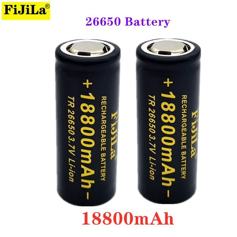 26650 Lithium Battery 3.7V 18.8mAh Power Lithium Battery Flashlight Backup Power Battery