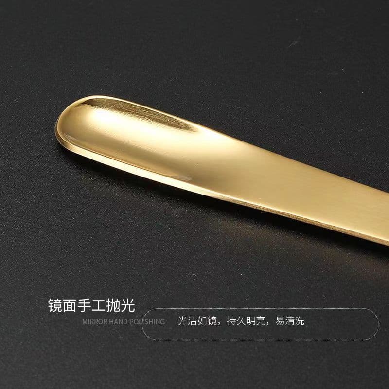 Factory Direct Stainless Steel Coffee Spoon Titanium Plated Small Spoon Creative Pill Spoon Ice Cream Spoon