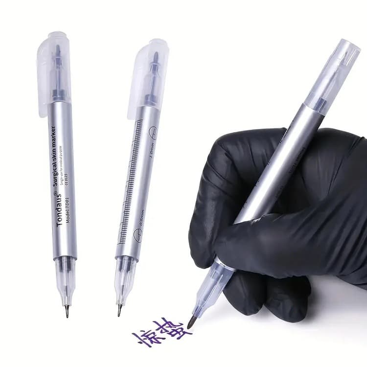 Embroidery Positioning Pen Embroidery Marker Pen Waterproof Anti-Fray Magic Pen Embroidery Hoop Positioning Marker Pen Double Head Rub Resistant
