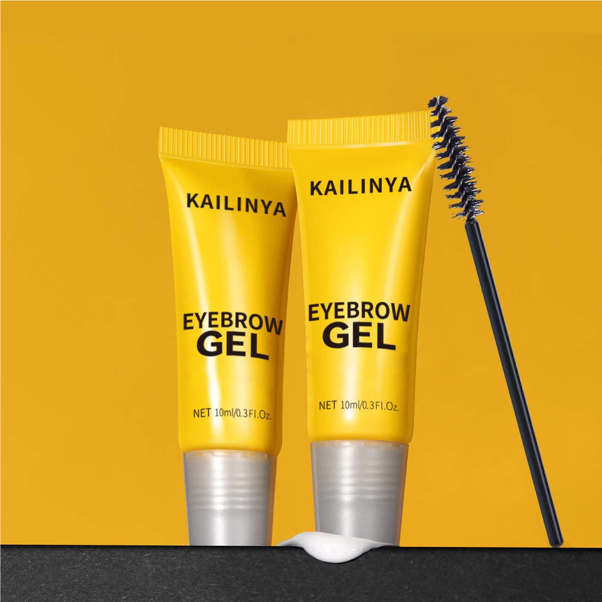 Kailinya Brow Setting Gel Quick Film-Forming Natural Hold Eyebrow Clear Gel with Brush Cross-Border