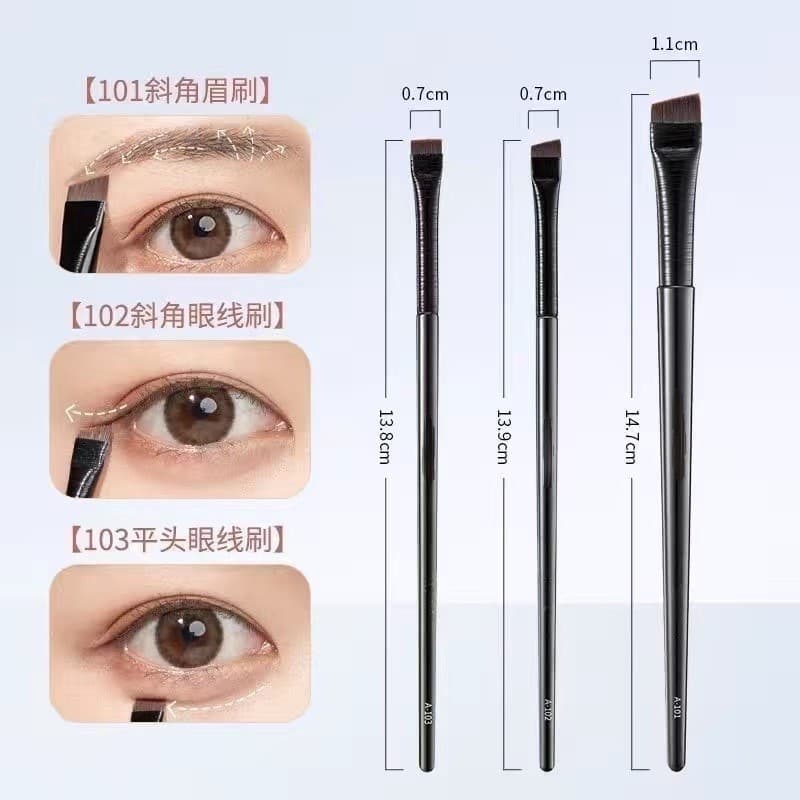 Factory Stock Wang Feifei Same Style Eyebrow Brush Blade 101102 Makeup Brush Angled Eyeliner Brush Lip Brush Contour Eyeliner