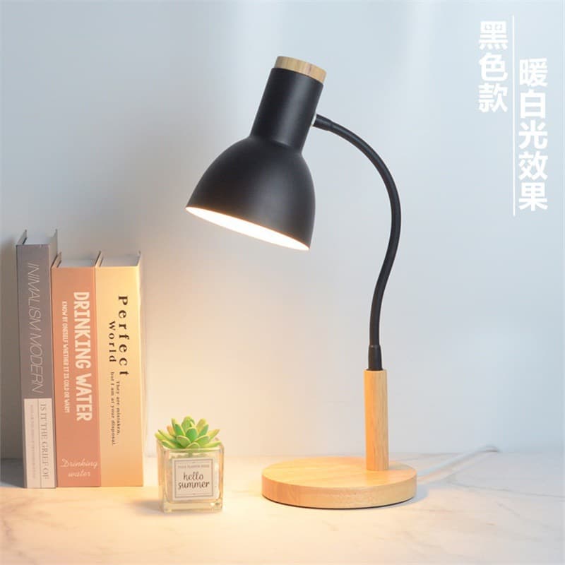 Nordic Simple Modern LED Desk Lamp Eye-Caring Desk for College Dorm Reading Bedside Ins Style Adjustable Light