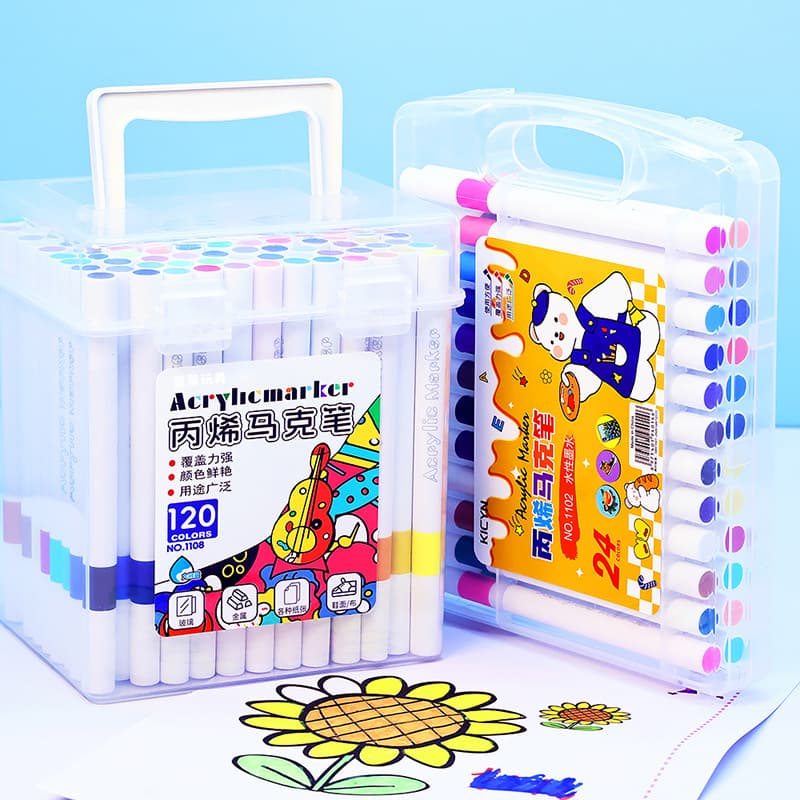 Acrylic marker art special children's watercolor pen kindergarten primary school student brush painting color pen graffiti pen