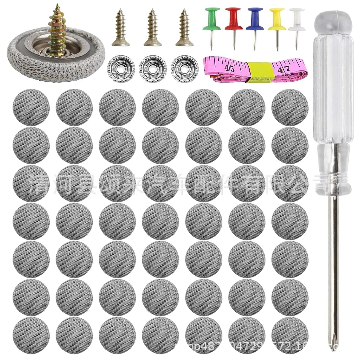 50 sets car roof head gasket repair kit, 202 pieces rivet repair button automatic roof snap rivets