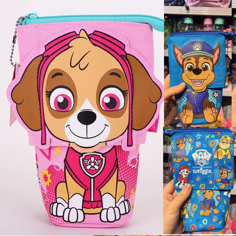 Australian Smiggle Expandable Pencil Case, Large Capacity Dual-Use Pencil Holder, Stationery Bag for Primary and Secondary School Students