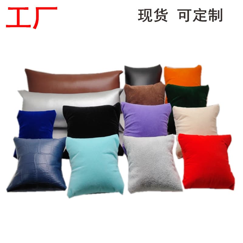 Small Watch Box Jewelry Display Case Inner Velvet Pillow Core Pu Leather Pillow Pack Bracelet Display Silk Cotton Bag