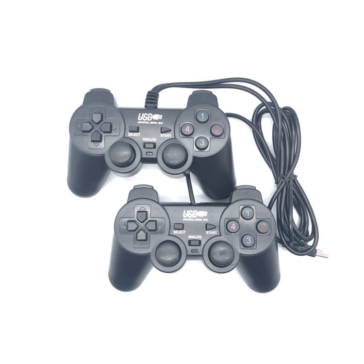 Arcade hot 208 double-hit vibration USB game handle P2 shape handle PC-side game Handle Controller