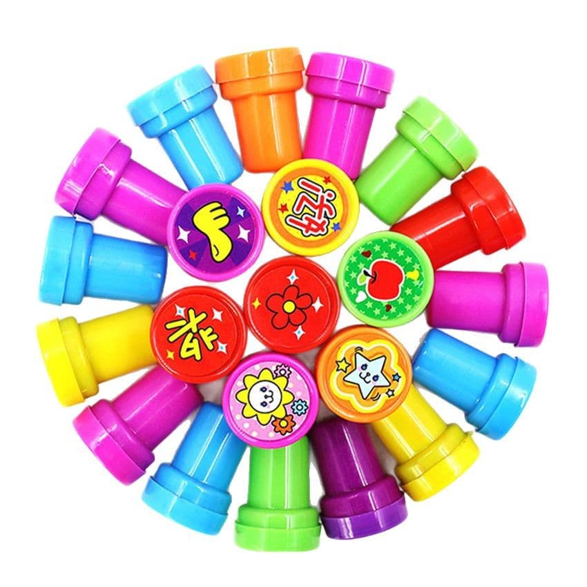 10 Cartoon Stamps Cute Animal Stamps for Kids Teacher Reward Stamps Creative Praise Stamp Set in Box
