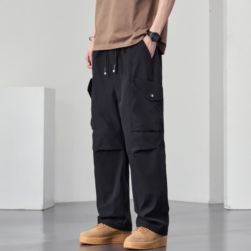 JYF-2531 Style 2025 Spring New Large Size Men's Clothing Loose Straight Leg Casual Style