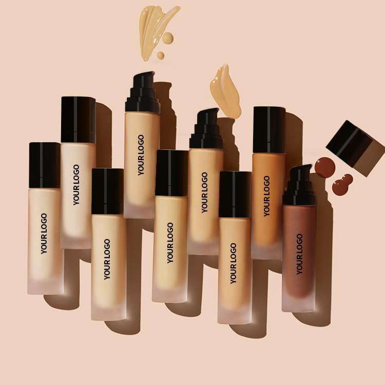 Cross-border Foreign Trade Makeup Flawless Long-lasting Liquid Foundation No LOGO Printable Cosmetics Wholesale Foundation