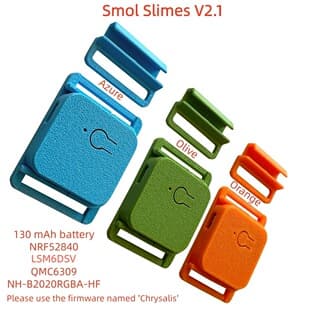 Smol Slimes V2.1-Q Tracker LSM6DSV IMU and QMC6309 SlimeVR