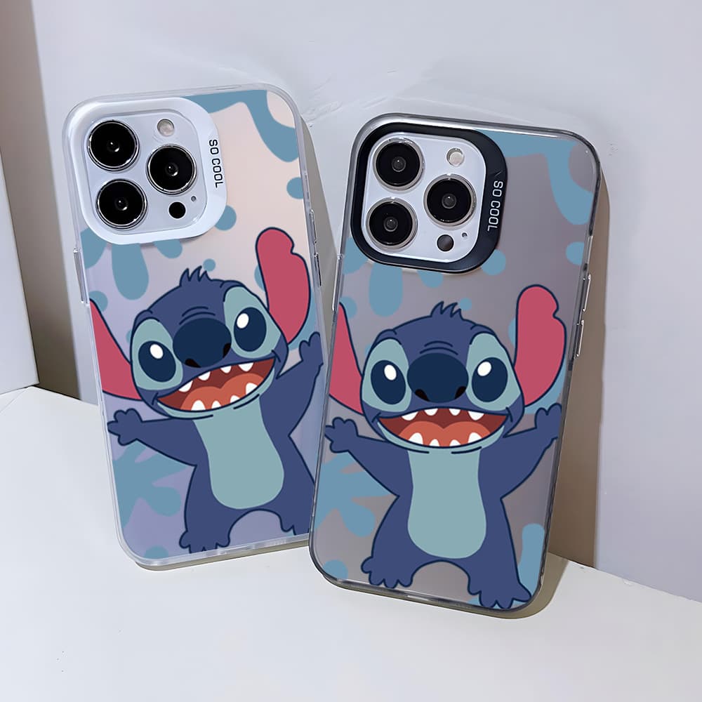Cute Stitch with Open Arms Phone Case for Apple 16 Pro Max, Funny Personality Protective Case for iPhone 17 Hard Shell