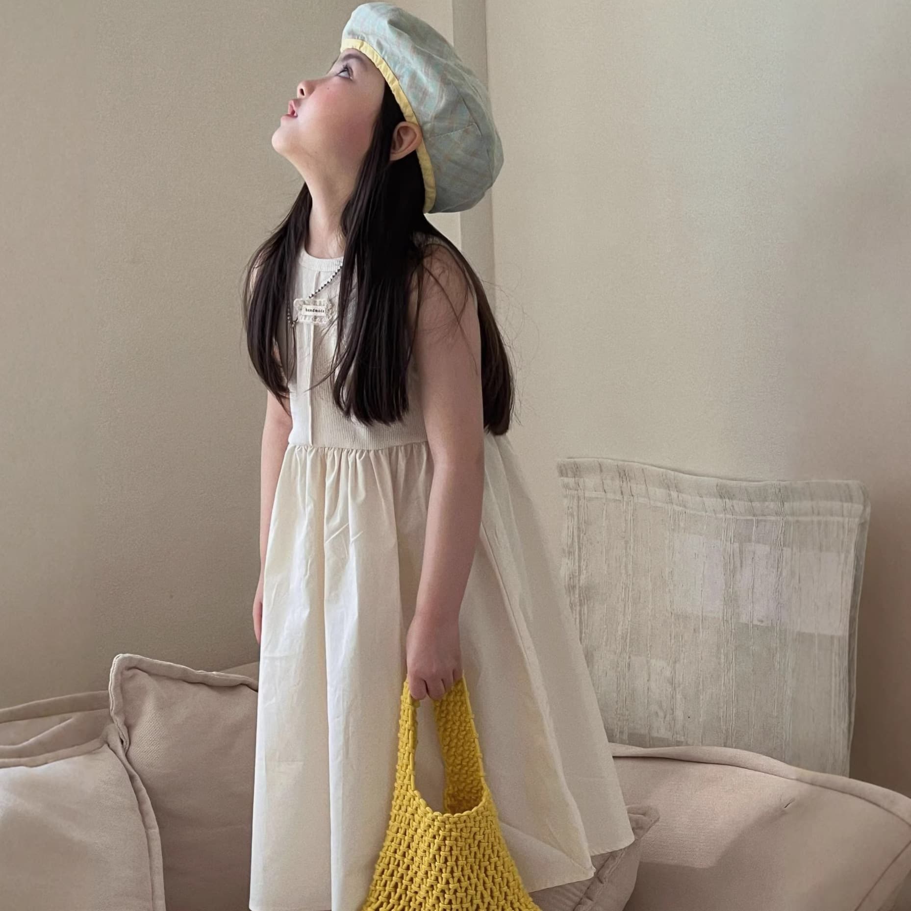 Girls' Big Kids Dress 2026 New Summer Korean Trendy Vest Dress Elegant White Sleeveless Dress Girls' Wear