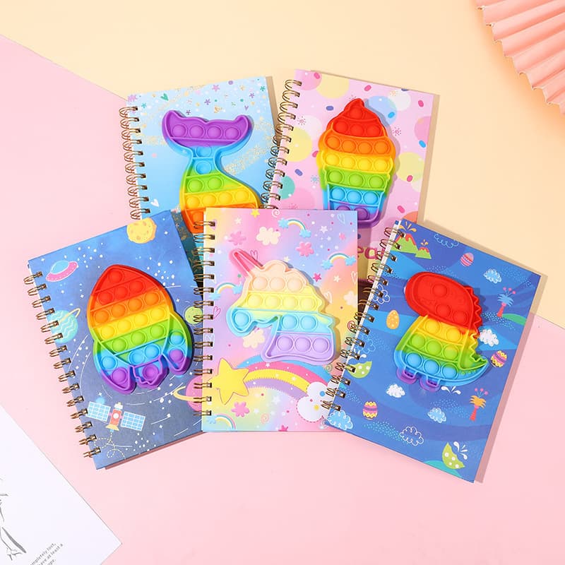 High-quality A5 Notebook Stress Relief Silicone Bubble Notebook Wholesale Coil Notebook Student Journal Error Correction Book