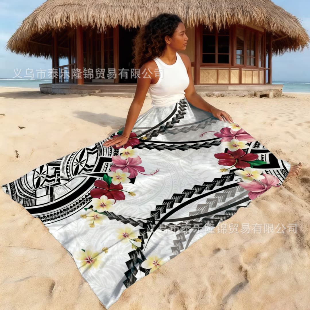 Factory direct sales of Sarong Pareo beachwear women's wrap dress made of rayon from the South Pacific Islands.