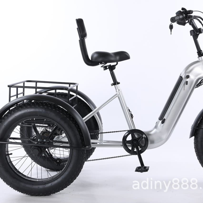 2025 20-inch built-in lithium battery electric snow tricycle with 48V motor equipped with braking function
