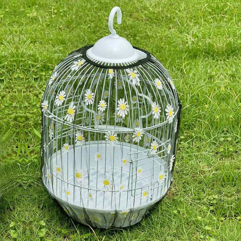 Birdcage, square cage, round cage, bird cover, birdcage accessories, splash guard, birdcage mesh cover, dustproof mesh cover